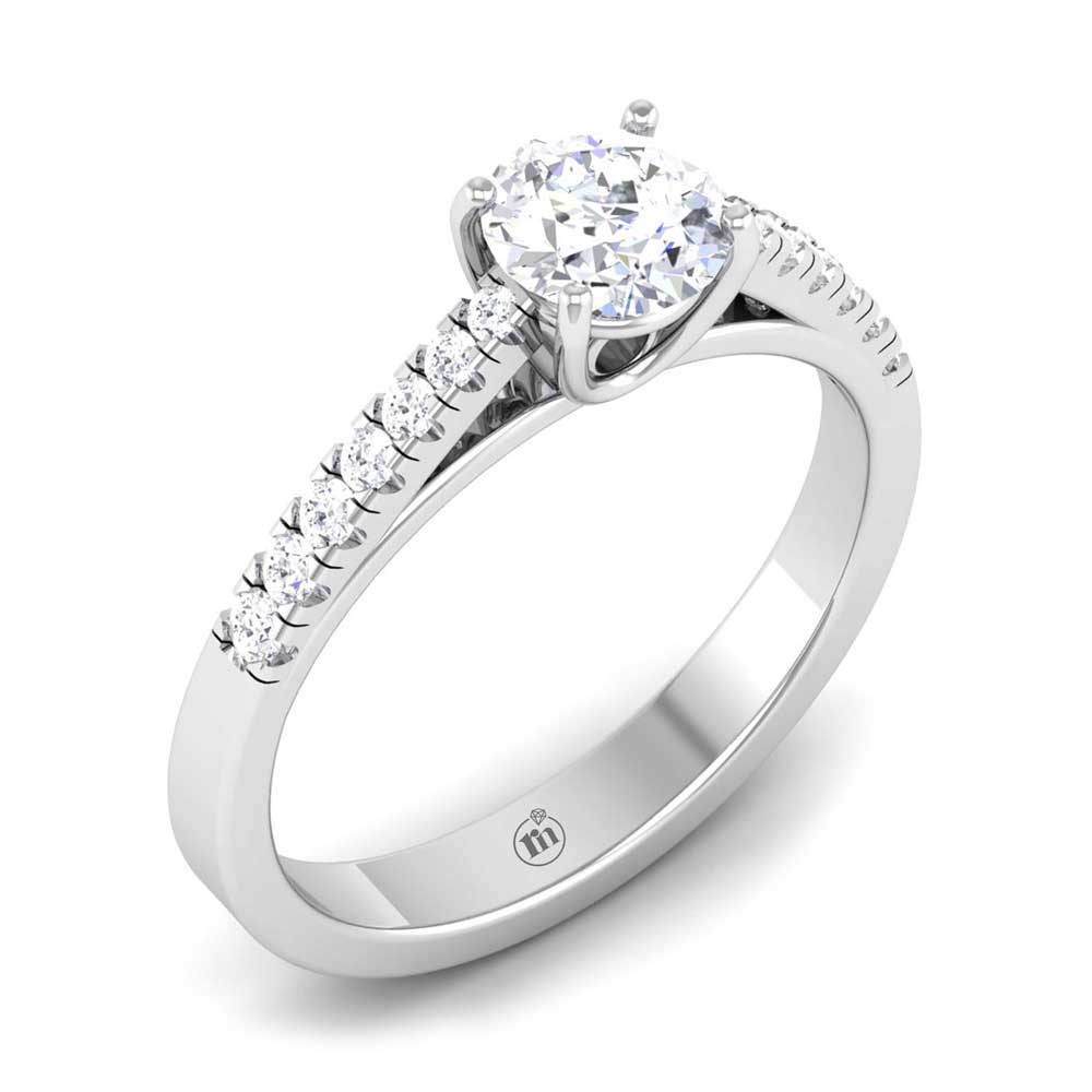 Engagement Ring ST-3228W – Zavandi Jewelry - Main Image